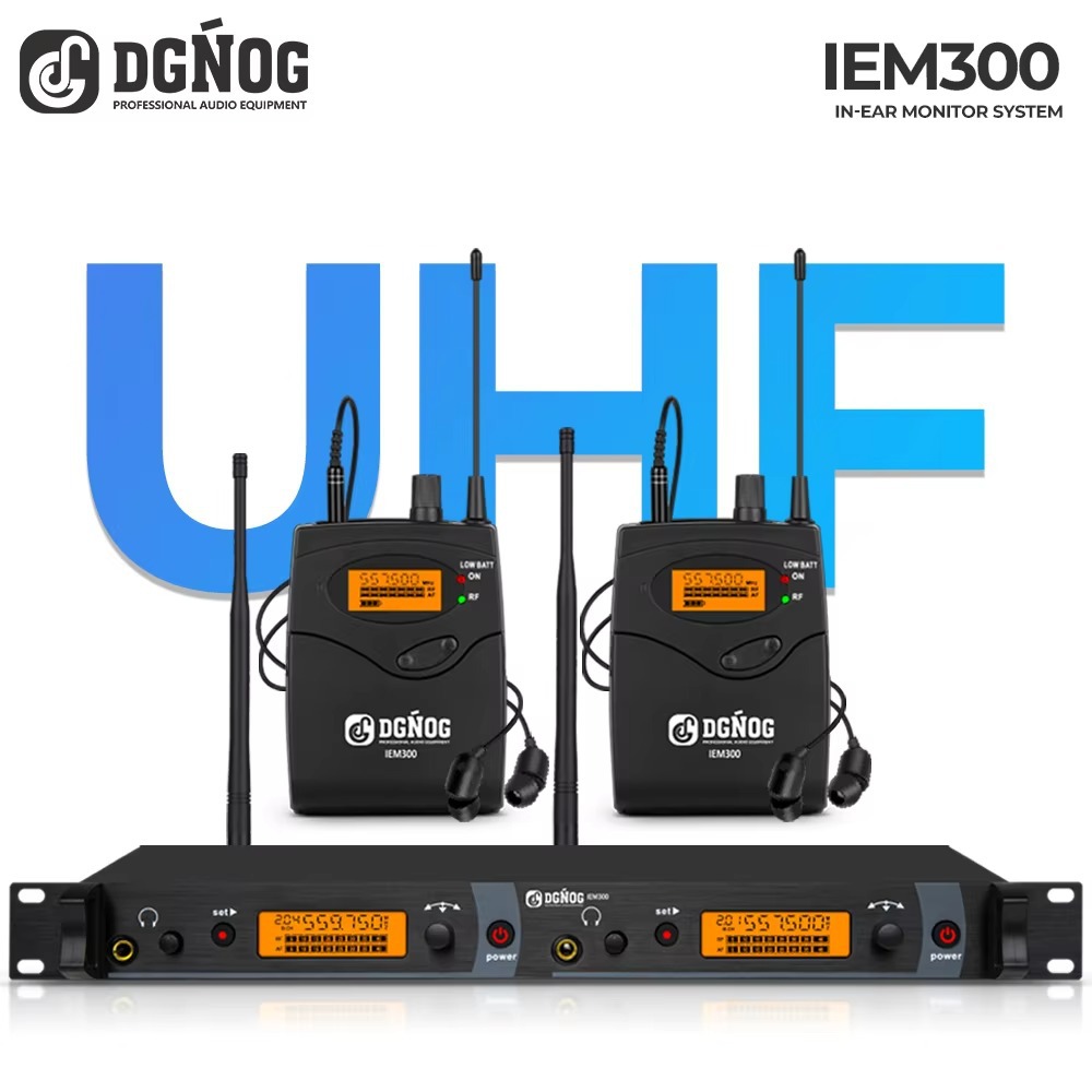 IEM300双通道专业无线舞台乐队耳返演出入耳式监听系统DGNOG