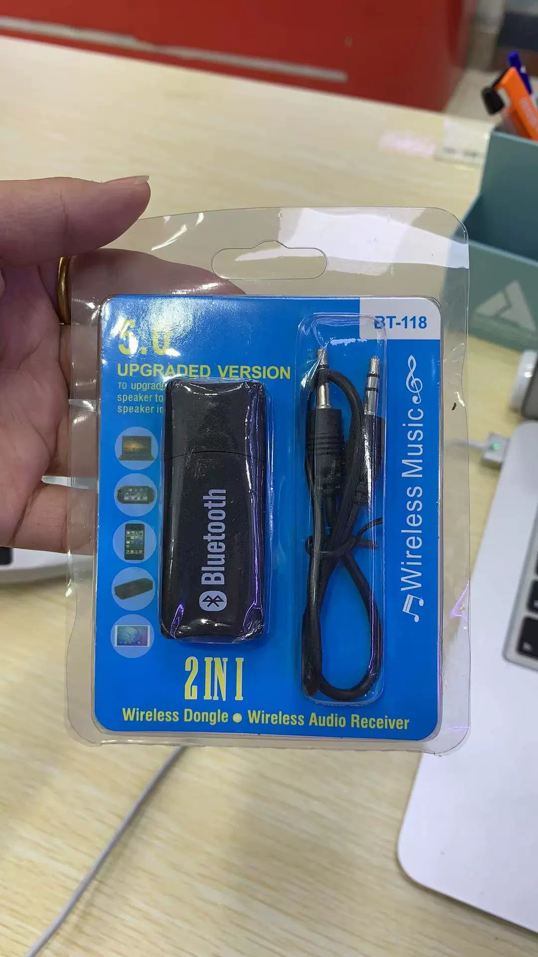 Устройство Bluetooth автомобильный адаптер аудио с двухвыходным USB приемником 5.0 беспроводной звуковой усилитель преобразование U-диск