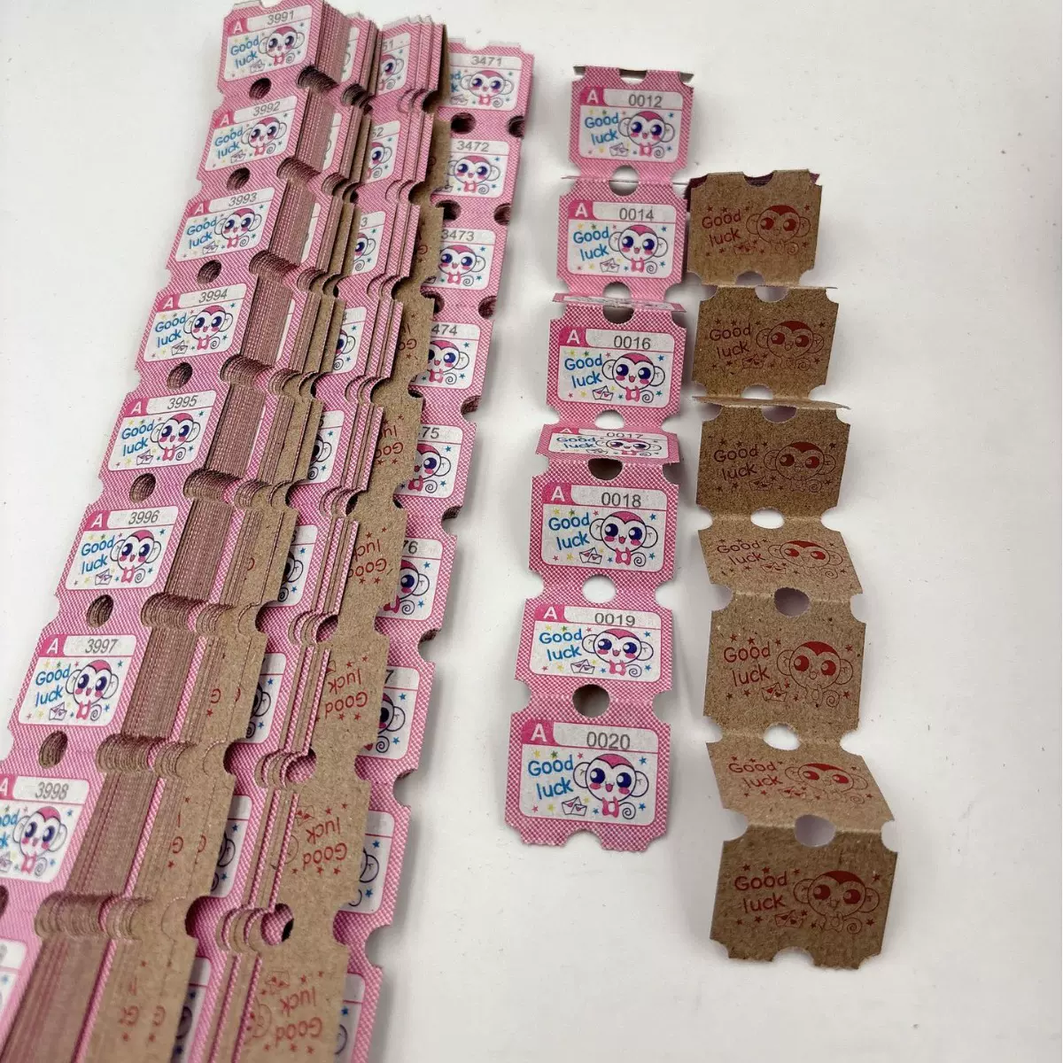 游戏机彩票纸电玩城游乐场彩票儿童乐园游戏彩票纸环保纸180G