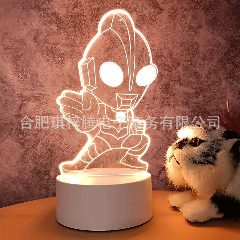 Ins Creative warm soft light bedside Creative Night Light Decoration Music Ack Lights 3D Night Light Wholesale