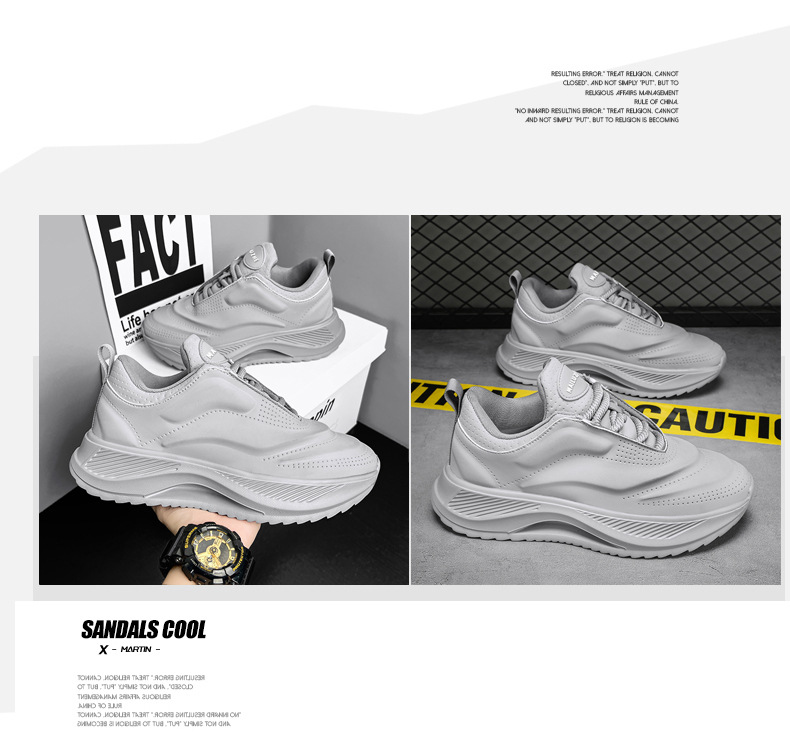 Scarpe da uomo Sneakers bianche Scarpe casual da uomo con fondo spesso con altezza crescente Scarpe da papà traspiranti per coppie di studenti_voghion.com
