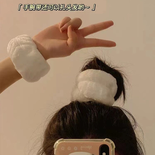 Xiaohongshu's same style face wash wrist band hair band makeup sports yoga headband hair accessories women's hair band hair band hair accessories batch