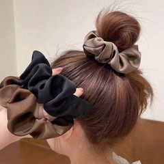 サテンの顔の感じの大腸の髪の輪の気質はひもの女性を刺してシンプルにします。