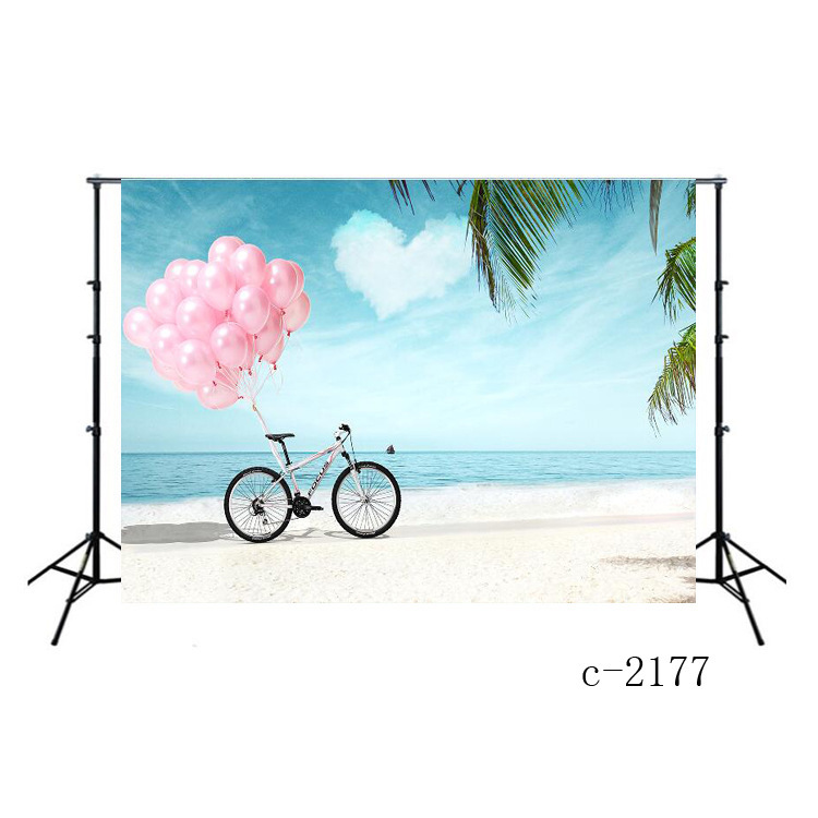 Foreign trade photography background cloth birthday party tapestry Valentine's Day balloon seascape background wall shooting props Foreign trade photography background cloth birthday party tapestry Valentine's Day balloon seascape background wall shooting props