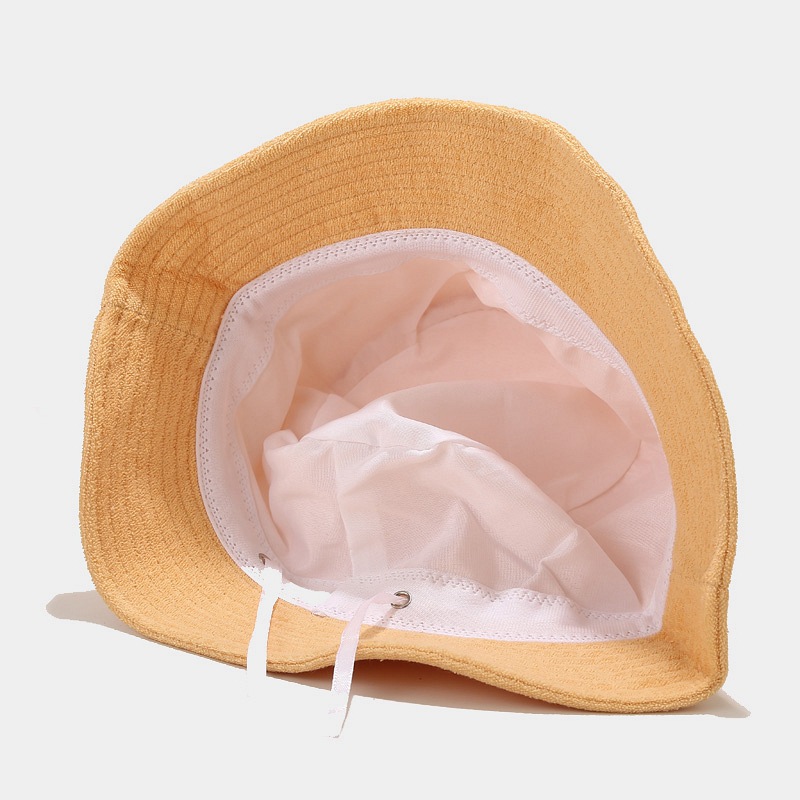 INS nuevo estilo toalla tablero de luz sombrero de pescador de los hombres de moda Otoño e Invierno estilo japonés artístico fresco sombrero de lavabo de color sólido para niños image 5