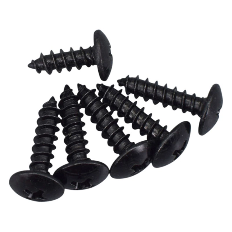 TA черный крест утопленные большие плоские головки саморезы с круглой головкой мебель винты шурупы по дереву оптом M3.5/M4/M5