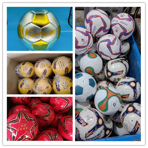 Fábrica de procesamiento 5 logotipo personalizado 4 estudiantes de primaria y secundaria en blanco y negro máquina de coser fútbol personalizado al por mayor