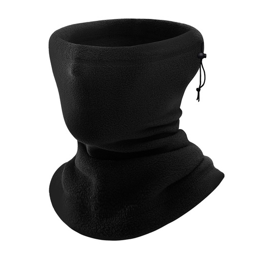 Outdoor Warm Neck Gaiter Fleece Ski Mask Velboa Riding Windproof Hat Drawstring Thick Neck Gaiter Cover Autumn Winter