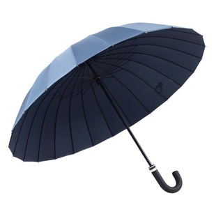 Factory spot 24k hand open water flowering umbrella oversized double umbrella business straight rod umbrella high-end gift straight handle umbrella