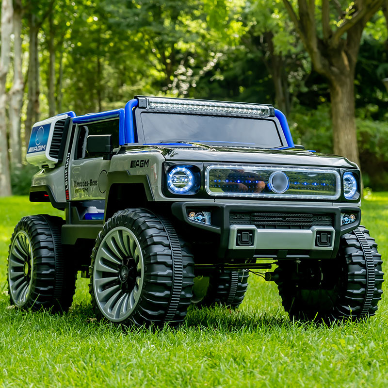 Nuevo vehículo todoterreno eléctrico para niños grande doble de gran tamaño 1-3 años de edad coche recargable de control remoto juguete del tesoro