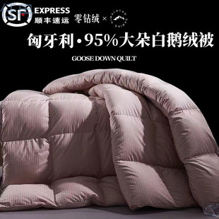 XKW five-star hotel duvet 1OO% white goose down spring and autumn quilt core 120 household winter quilt thickened warm quilt