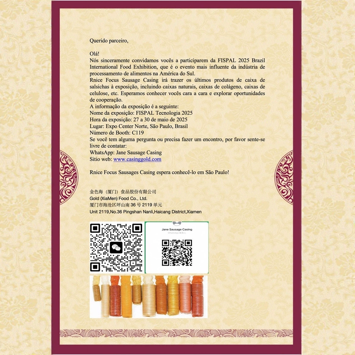 Экспоцентр Север Сан-Паулу Бразилия 27–30 мая 2025 Стенд №C119