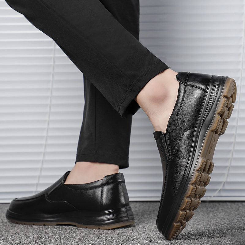 Mocassini Oxford da uomo Calzature da sera in pelle sintetica con punta quadrata e punta a punta_voghion.com