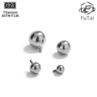 Пирсинг-студ G23 титан, имплантационный стандарт ASTM F136, шарики 2–5 мм