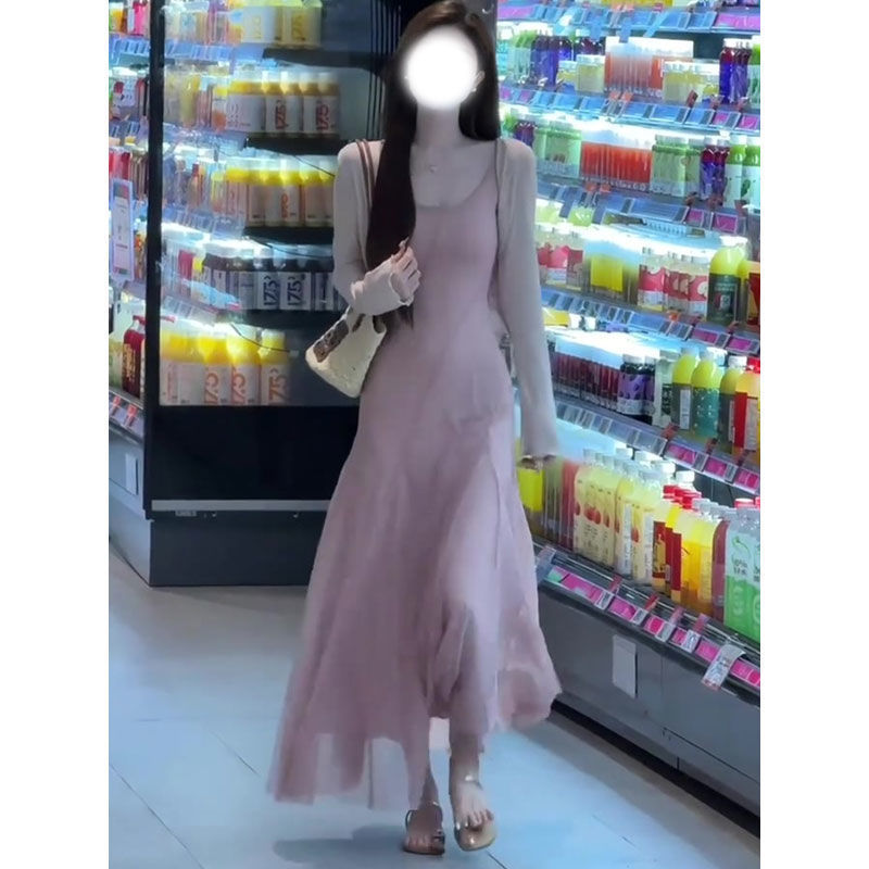 긴팔 가디건 싱글피스 [고급원단]