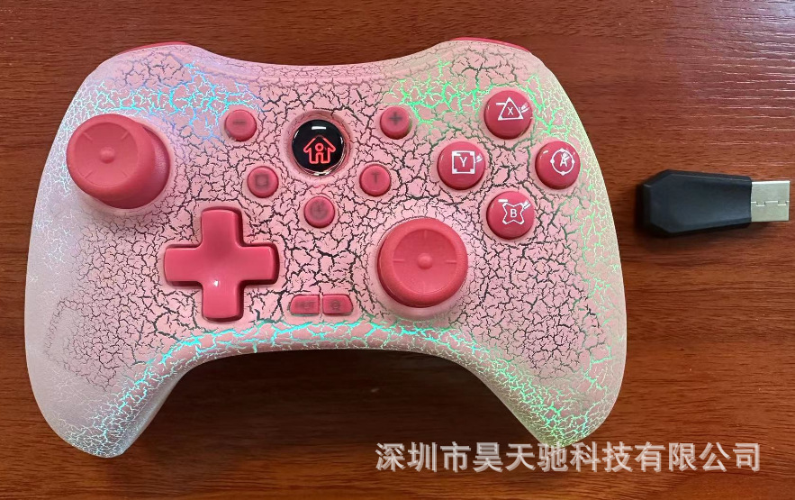 RGB transparente crack deslumbrante juego Bluetooth interruptor de la manija para PC Android IOS Tesla BYD