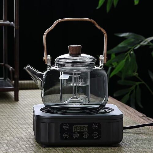 High borosilicate glass tea kettle, high temperature resistant tea kettle, steaming dual-purpose open fire electric ceramic stove tea kettle