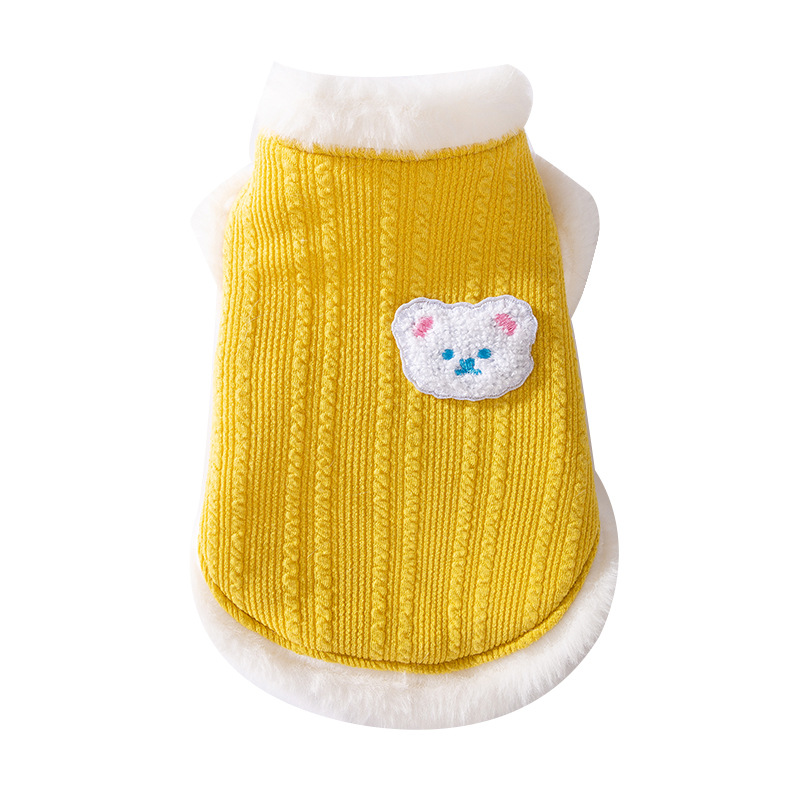 Otoño y invierno gatitos pequeños leche gatitos serpientes pegatinas gatos chalecos sin pelo gatos cálidos perros Teddy mascotas ropa de gato