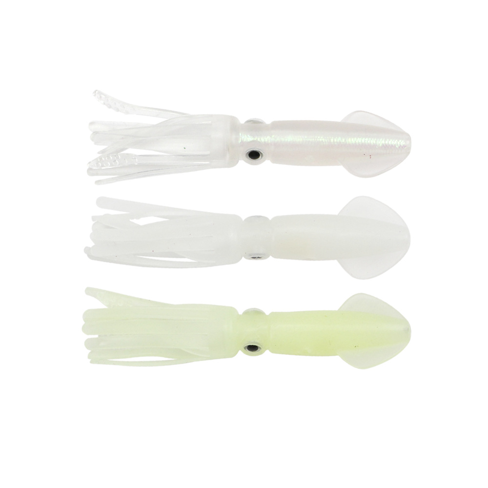 Lure High Soft Baits 10cm Bioluminescent Octopus Imitation for Sea Fishing, Cross-Border Casting Fishing Gear Squid Artificial Lure