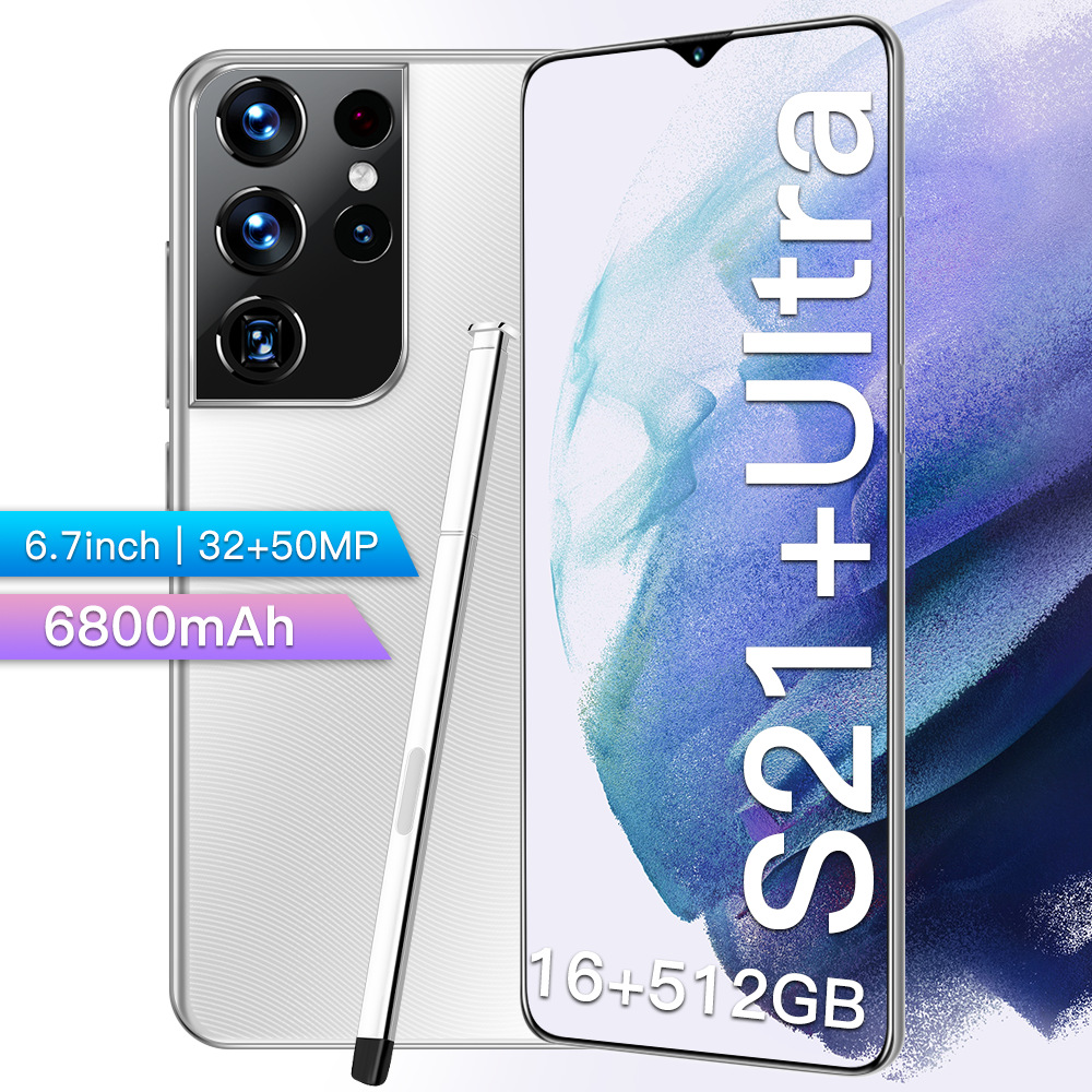 新款S21+ Ultra跨境智能手机6.6英寸安卓手机 海外wish电商代发