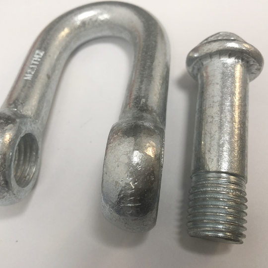 American Shackle Lifting Rigging with Nut Lifting Bow Snap Ring Galvanized Bow 304 Stainless Steel D Shackle