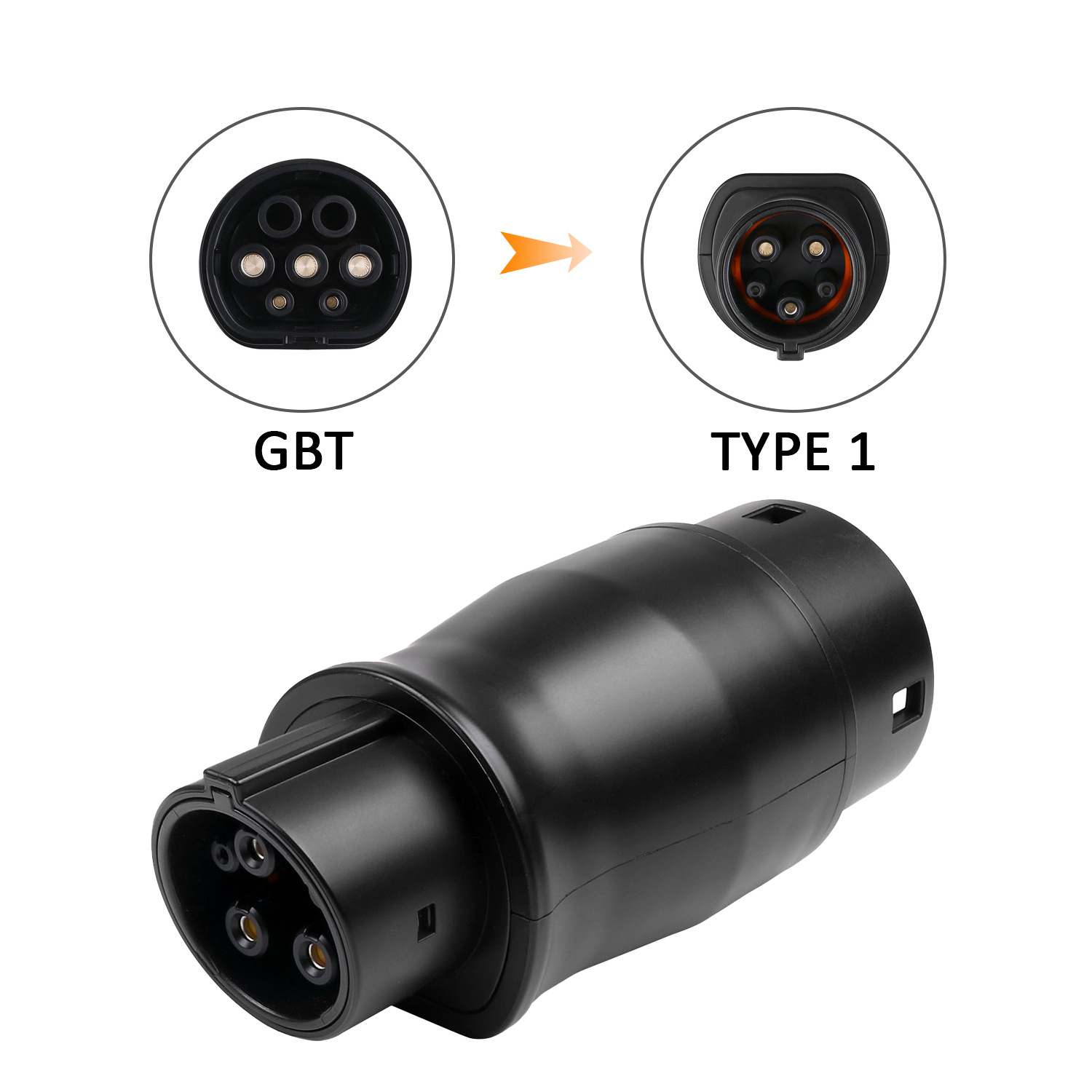 ST-G001厂家直销新能源充电桩国标转美标转接头GBT toJ1772转接器