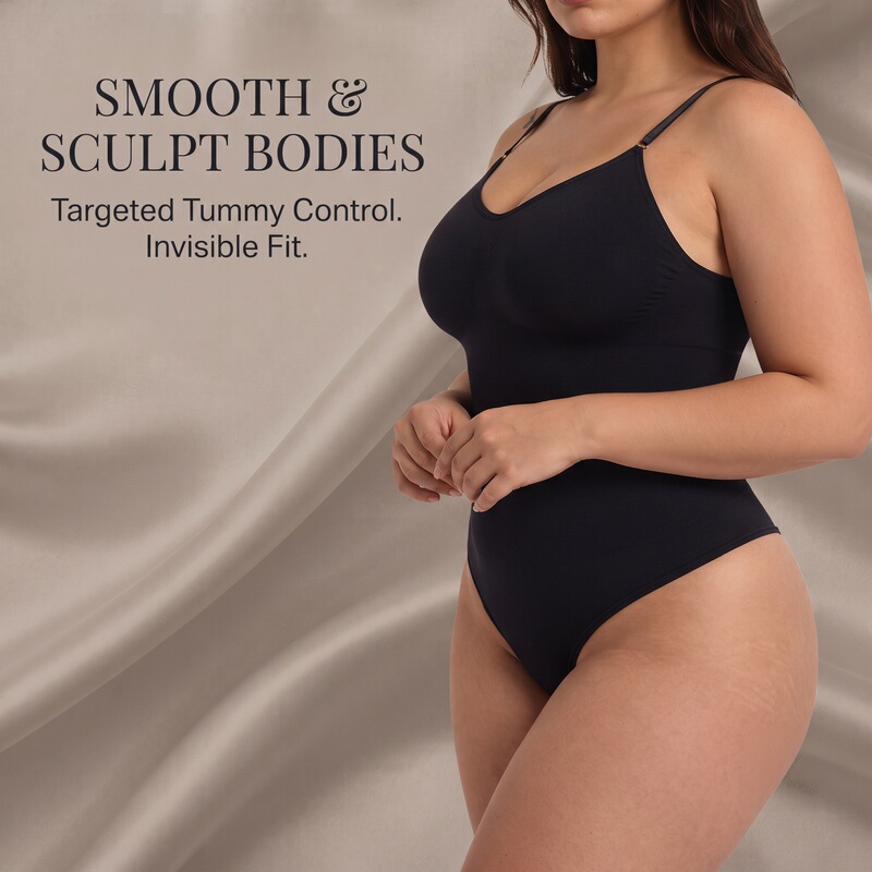 Cross-border best-selling seamless shapewear bodysuit, tummy control, butt-lifting, plus-size thong, triangle panties, camisole, tight-fitting corset Cross-border best-selling seamless shapewear bodysuit, tummy control, butt-lifting, plus-size thong, triangle panties, camisole, tight-fitting corset