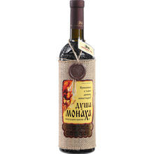 俄罗斯畅销摩尔多瓦麻袋片红酒修道士心灵半甜红葡萄酒整箱6瓶装