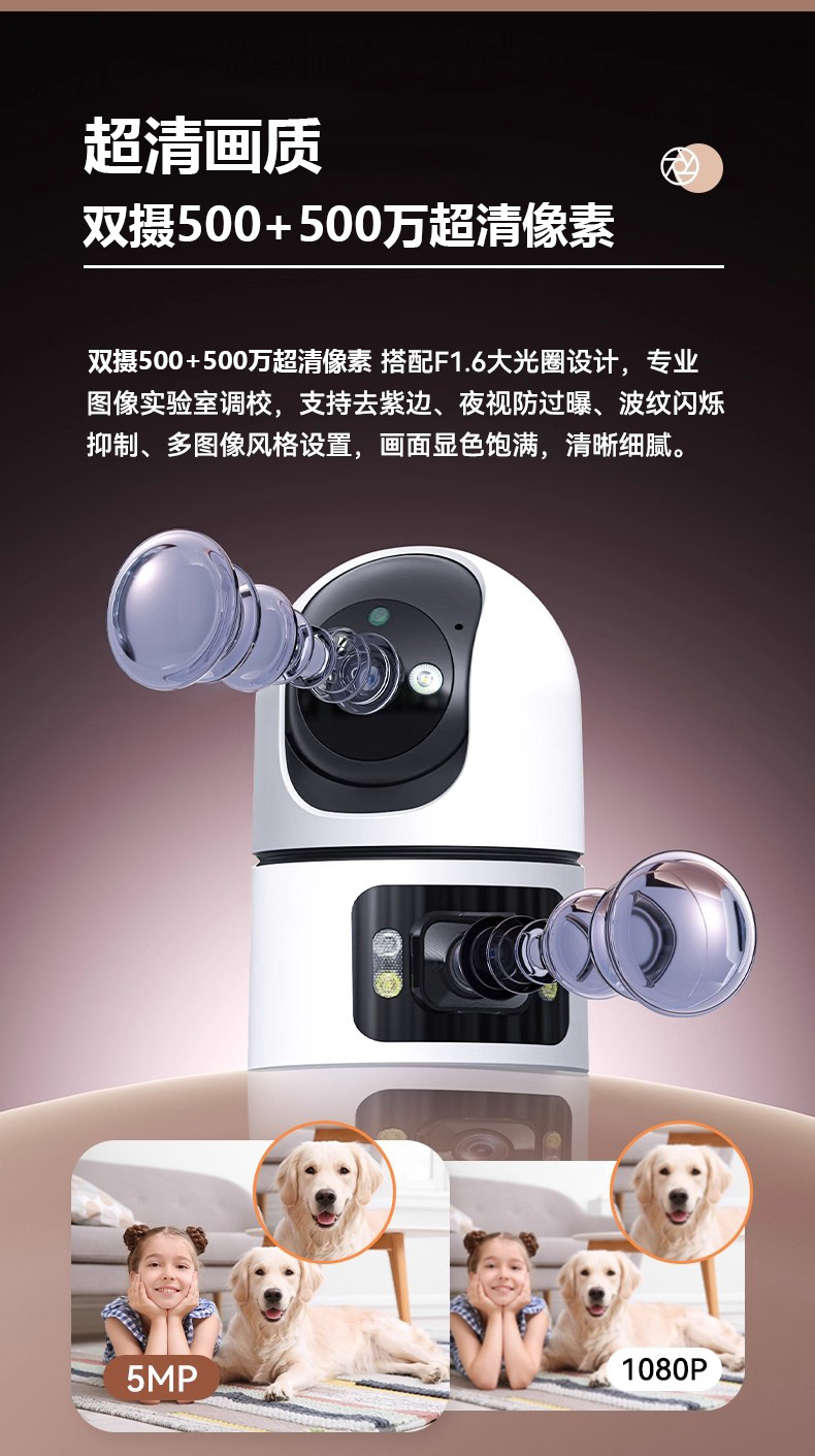 Xiaoyingkankang OKAM Indoor Überwachungskamera 4G Schwenkneigung ohne WLAN, ohne Aufladung, Traffic-Monitor
