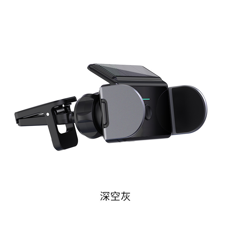 Explosión transfronteriza solar multifuncional soporte de teléfono móvil montado en automóviles auto-inducción de sujeción eléctrica soporte de navegación de automóviles