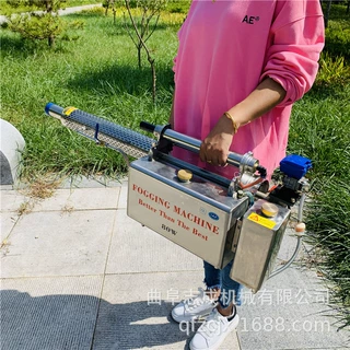定制80W手提式热力烟雾机大面积消杀防疫喷雾机脉冲式烟雾消毒机