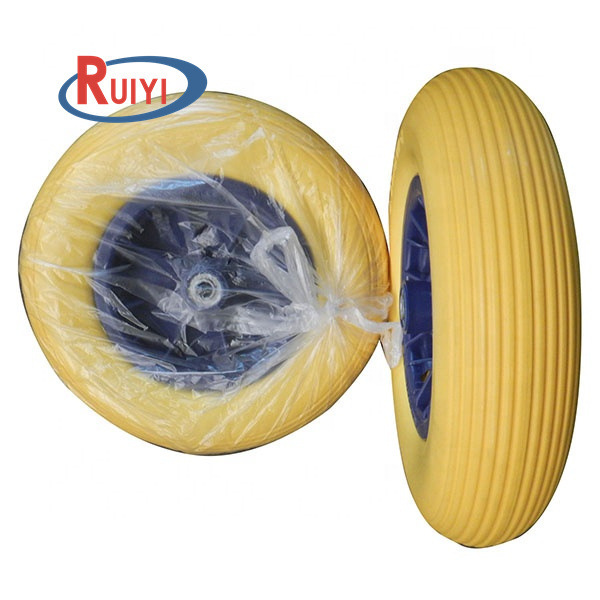 供应 pu轮 400-8 发泡轮子 充气轮子 实心轮子