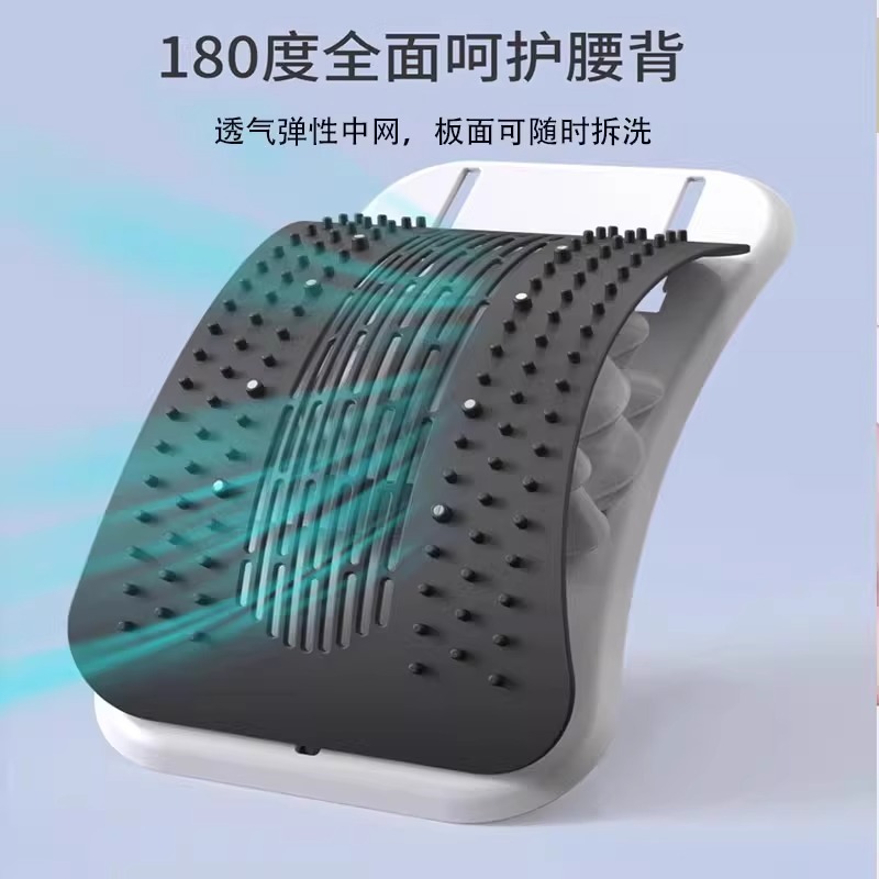 腰椎緩和器腰ストレッチ背中マッサージ器開背神器ヨガ脊柱矯正猫背トレーニング器|undefined