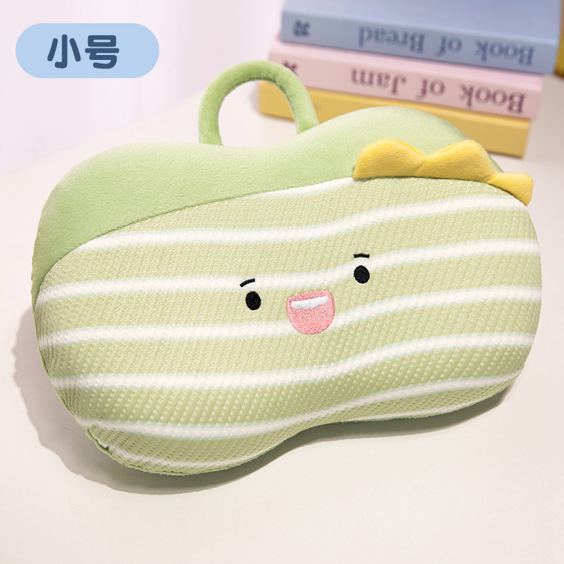 Almohada de Memoria para Siesta de Oficina en Seda de Hielo Desmontable y Lavable