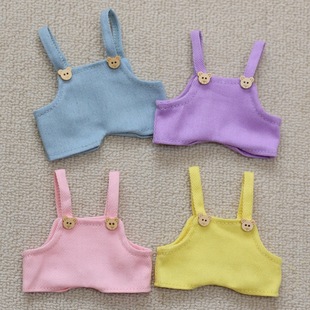 17cm Ear-hanging Rabbit Strap Pants Denim Pants 20cm Cotton Doll Clothes Handdog Doll Color Doll Pants