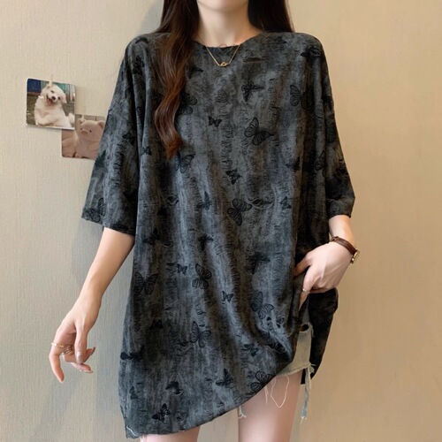 [Original Quality Craftsmanship] Plus-size Women's Clothing Summer Style Western-style Slimming Short-sleeve T-shirt—European Design Top
