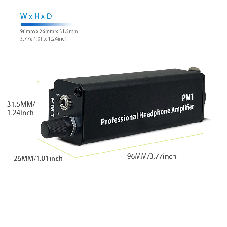 PM1ポータブルシングルチャンネルヘッドフォンアンプ耳置き変換器xl rカノン回転3.5mm傍受A MP-1|undefined