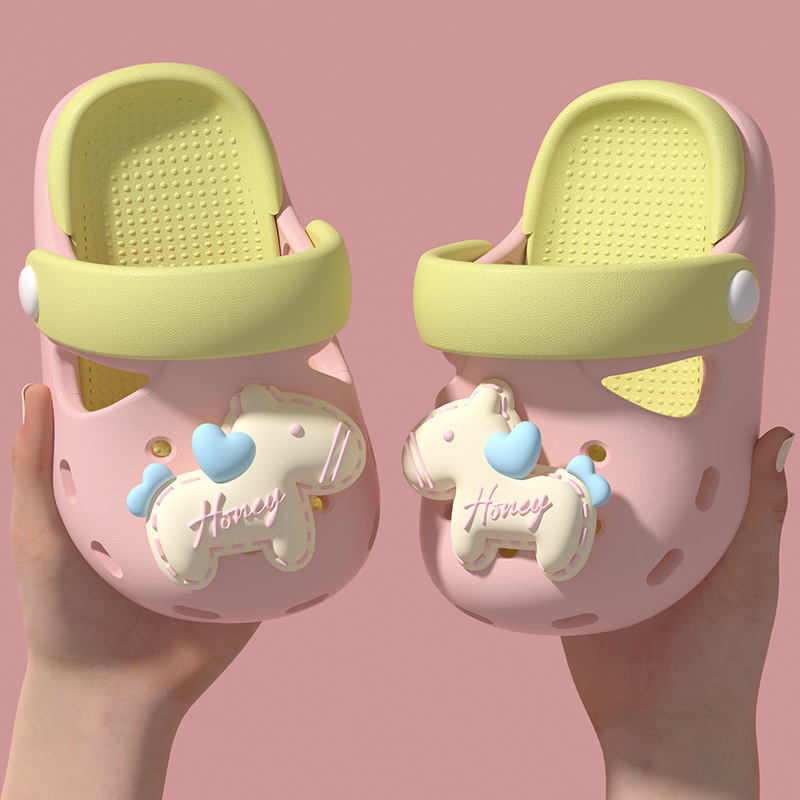 Kapibala Kidsren's Clogs Accessories DIY Kit Jewelry Stereo Cartoon Logo Shoe Flower Shoe Buckle Rabbit Pony