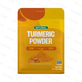 跨境姜黄粉非转基因100g含姜黄素印度姜黄根粉Turmeric Powder
