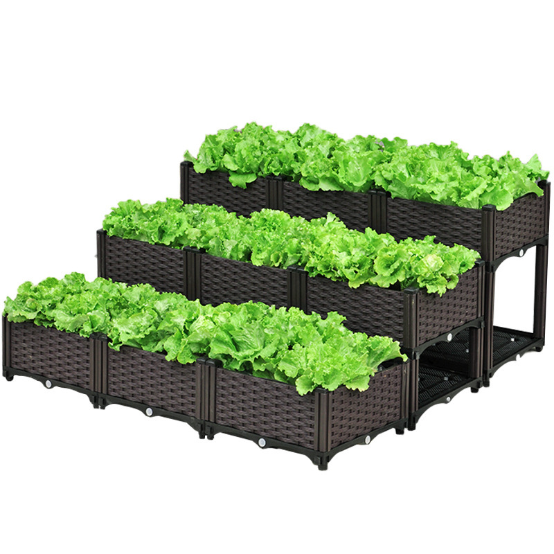 阳台蔬菜种植箱种菜专用箱特大种菜盆槽神器室外加厚塑料户外花箱|undefined