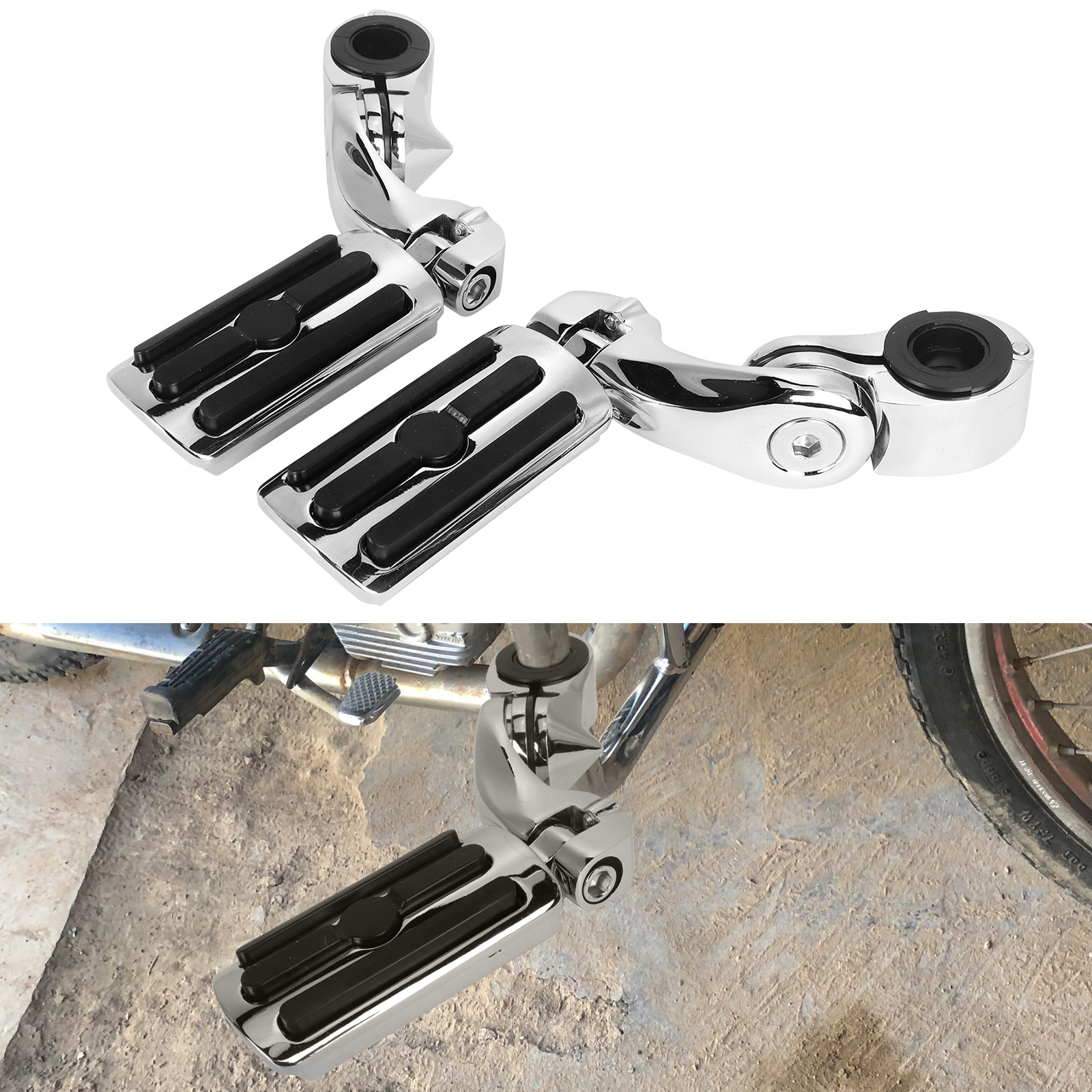 Harley Motorcycle Suitable for Glide Dual-Light Road Cruiser Flagship Model Modified with Guard Bars and Foot Pegs