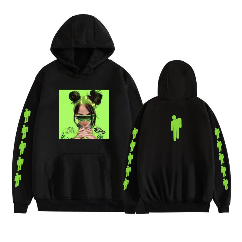 Amazon AliExpress Hot Sale Billie Eilish Billie Eilish Autumn and Winter Tide brand hooded