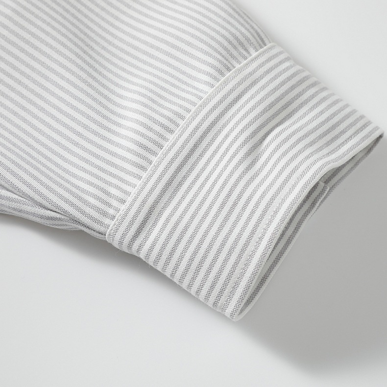 Inflation Color-Block Striped Loose Shirt