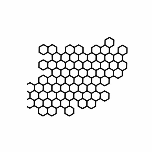 Hexagonal honeycomb-style car sticker for electric scooter, motorcycle, personalized modification, rear light sticker, grid pattern car decal