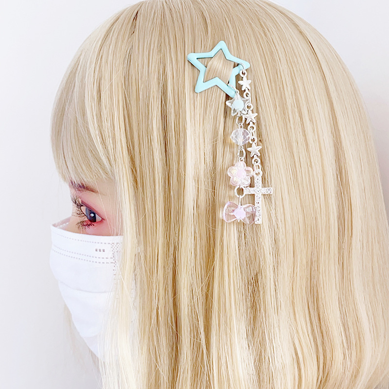 12g Weight Charm Hair Clips Hair Accessories Type 1 Piece Quantity Holiday, Street Occasion Alloy Material Star Pattern All Seasons Season Women's Gender IG Style, Cute Style IG Style Cute Women's Star Alloy Charm Hair Clips 5
