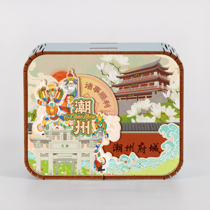 オリジナルアモイ重慶南京西安都市動態オルゴールオルゴールオルゴール観光記念品|undefined