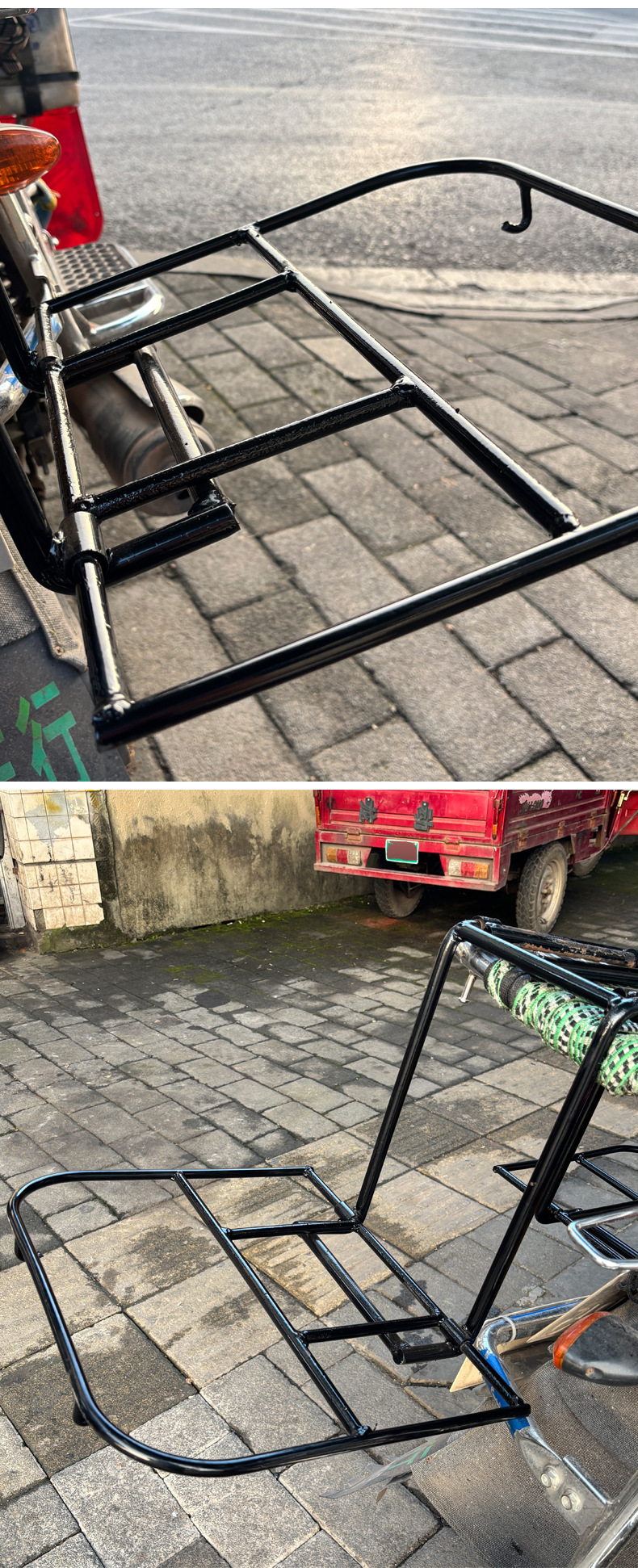 Motorcycle Cargo Rack Vehicle-Mounted Load-Bearing Rack Electric Vehicle Motorcycle Cargo Carrier Universal Foldable Rear Rack