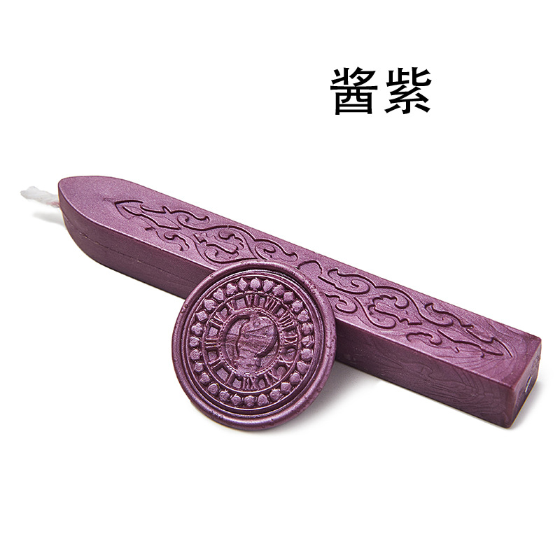 Tira de cera de sello de laca de fuego 42 cinta de plomo tira de cera de sellado sobre sello de regalo con núcleo patrón de flecha de laca de fuego cera de laca de fuego