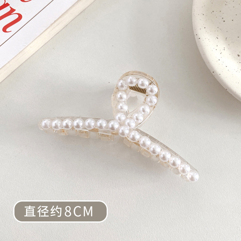 Tocado con clip cuadrado de Maillard, elegante coreano francés, retro, clip de tiburón, red, temperamento rojo, pinza para el cabello, accesorios para el cabello