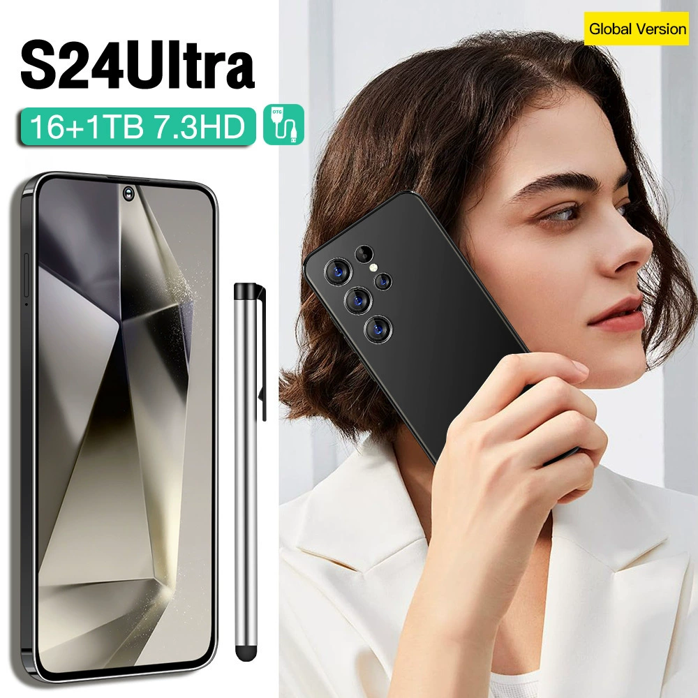 Умный мобильный телефон, S24, 5G, Android, 3дюйма, 16Г